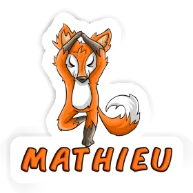Yoga Fox Sticker Mathieu Image