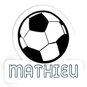 Autocollant Mathieu Ballon de foot Image