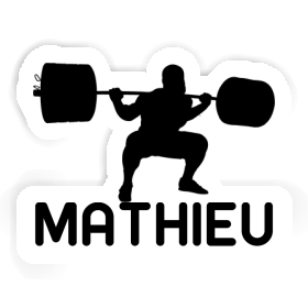 Autocollant Mathieu Haltérophilie Image