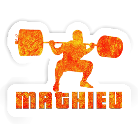 Mathieu Autocollant Haltérophilie Image