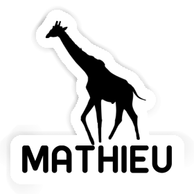 Mathieu Aufkleber Giraffe Image