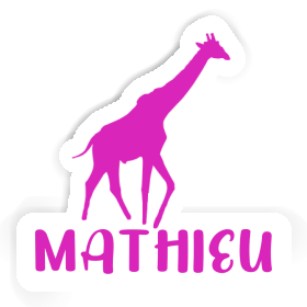 Mathieu Aufkleber Giraffe Image