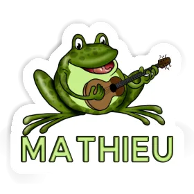 Grenouille à guitare Autocollant Mathieu Image