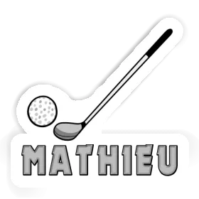 Sticker Golfschläger Mathieu Image