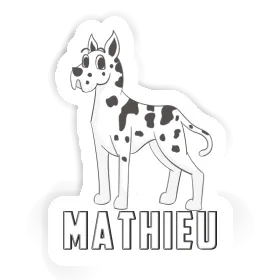 Sticker Dogge Mathieu Image