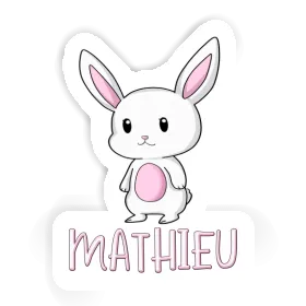 Lapin Autocollant Mathieu Image