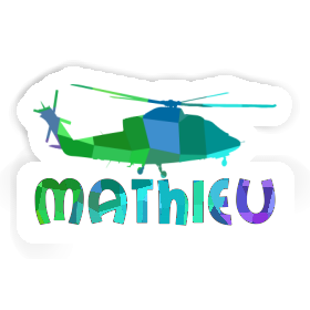 Mathieu Autocollant Hélicoptère Image