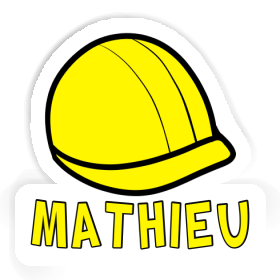 Sticker Construction Helmet Mathieu Image