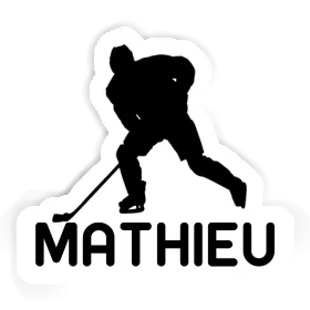 Mathieu Autocollant Joueur de hockey Image
