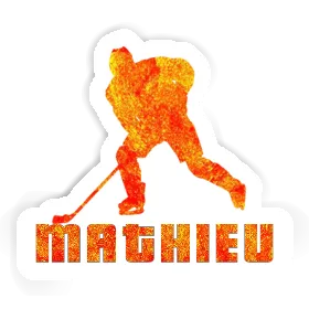 Mathieu Autocollant Joueur de hockey Image