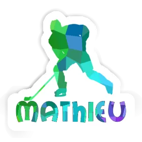Mathieu Autocollant Joueur de hockey Image
