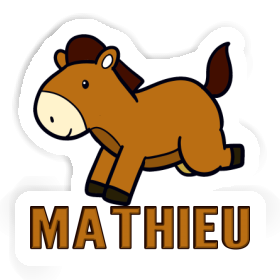 Autocollant Mathieu Cheval Image