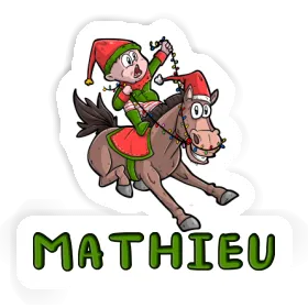 Mathieu Autocollant Cheval Image