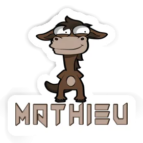 Autocollant Mathieu Cheval Image