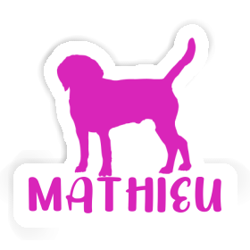 Aufkleber Mathieu Hund Image