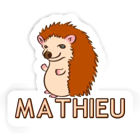 Autocollant Hérisson Mathieu Image