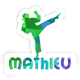 Karatéka Autocollant Mathieu Image