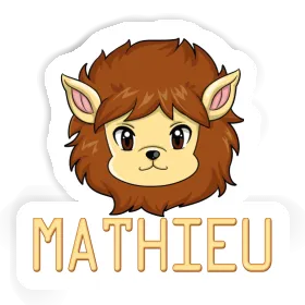Mathieu Autocollant Tête de lion Image
