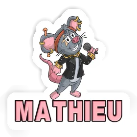 Autocollant Mathieu Chanteuse Image