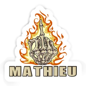 Doigt du milieu Autocollant Mathieu Image