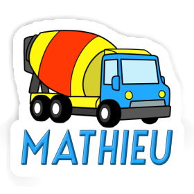 Sticker Mixer Truck Mathieu Image