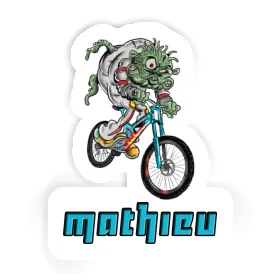 Sticker Mathieu Downhill Biker Image