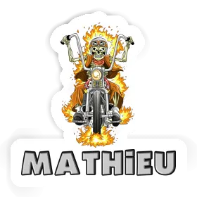 Autocollant Motrard Mathieu Image
