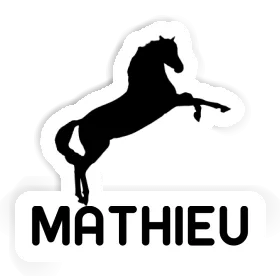 Autocollant Cheval Mathieu Image