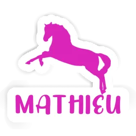 Autocollant Mathieu Cheval Image