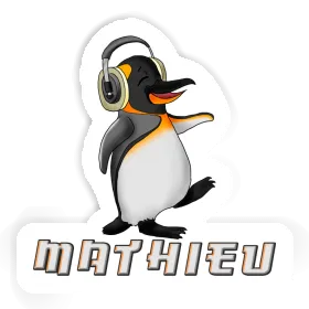 Autocollant Pingouin musicien Mathieu Image