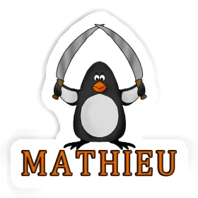 Pingouin de combat Autocollant Mathieu Image