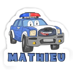 Mathieu Autocollant Voiture de police Image