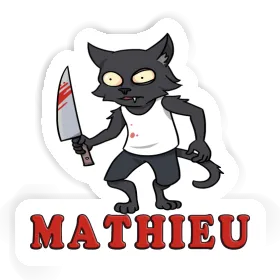 Psycho-Katze Sticker Mathieu Image