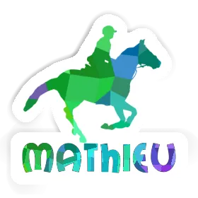 Autocollant Cavalière Mathieu Image