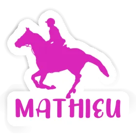 Autocollant Cavalière Mathieu Image