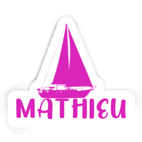 Aufkleber Mathieu Segelboot Image
