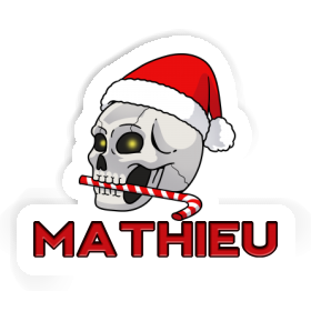 Aufkleber Mathieu Weihnachtstotenkopf Image