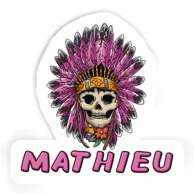 Sticker Lady Totenkopf Mathieu Image