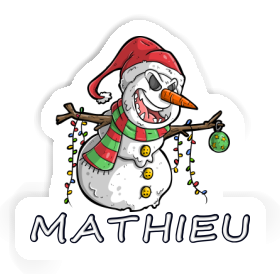 Sticker Schneemann Mathieu Image