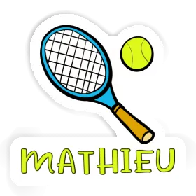 Sticker Tennis Racket Mathieu Image