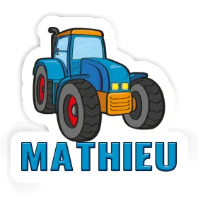 Tracteur Autocollant Mathieu Image