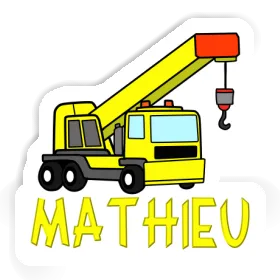 Truck crane Sticker Mathieu Image