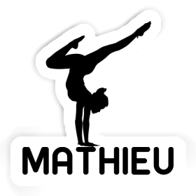 Aufkleber Mathieu Yoga-Frau Image