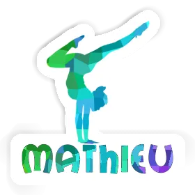 Yoga-Frau Sticker Mathieu Image