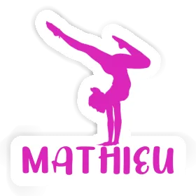 Yoga-Frau Sticker Mathieu Image