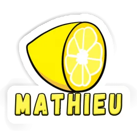 Sticker Mathieu Citron Image