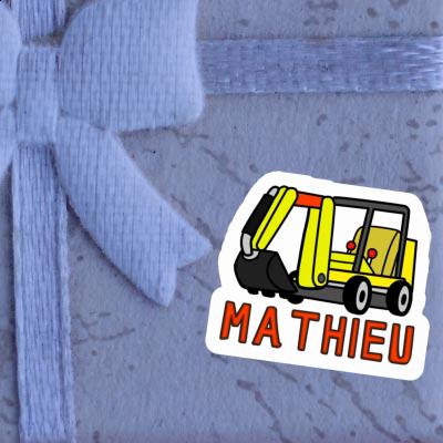 Sticker Mathieu Mini-Excavator Notebook Sticker Mathieu Mini-Excavator Gift package Image