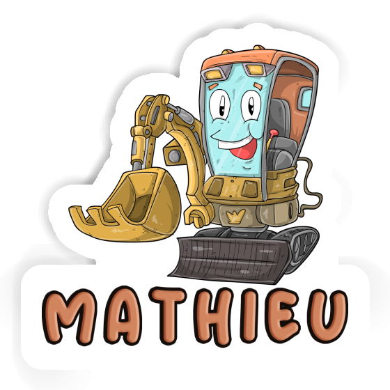 Excavator Sticker Mathieu Notebook Excavator Sticker Mathieu Gift package Image