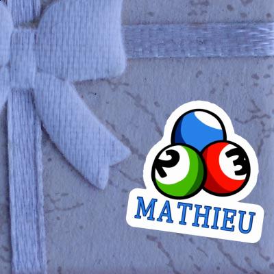 Autocollant Mathieu Boule de billard Notebook Image