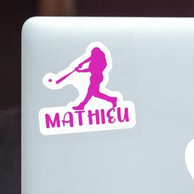 Joueur de baseball Autocollant Mathieu Gift package Image